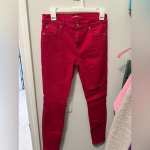 Women's Red Jeans